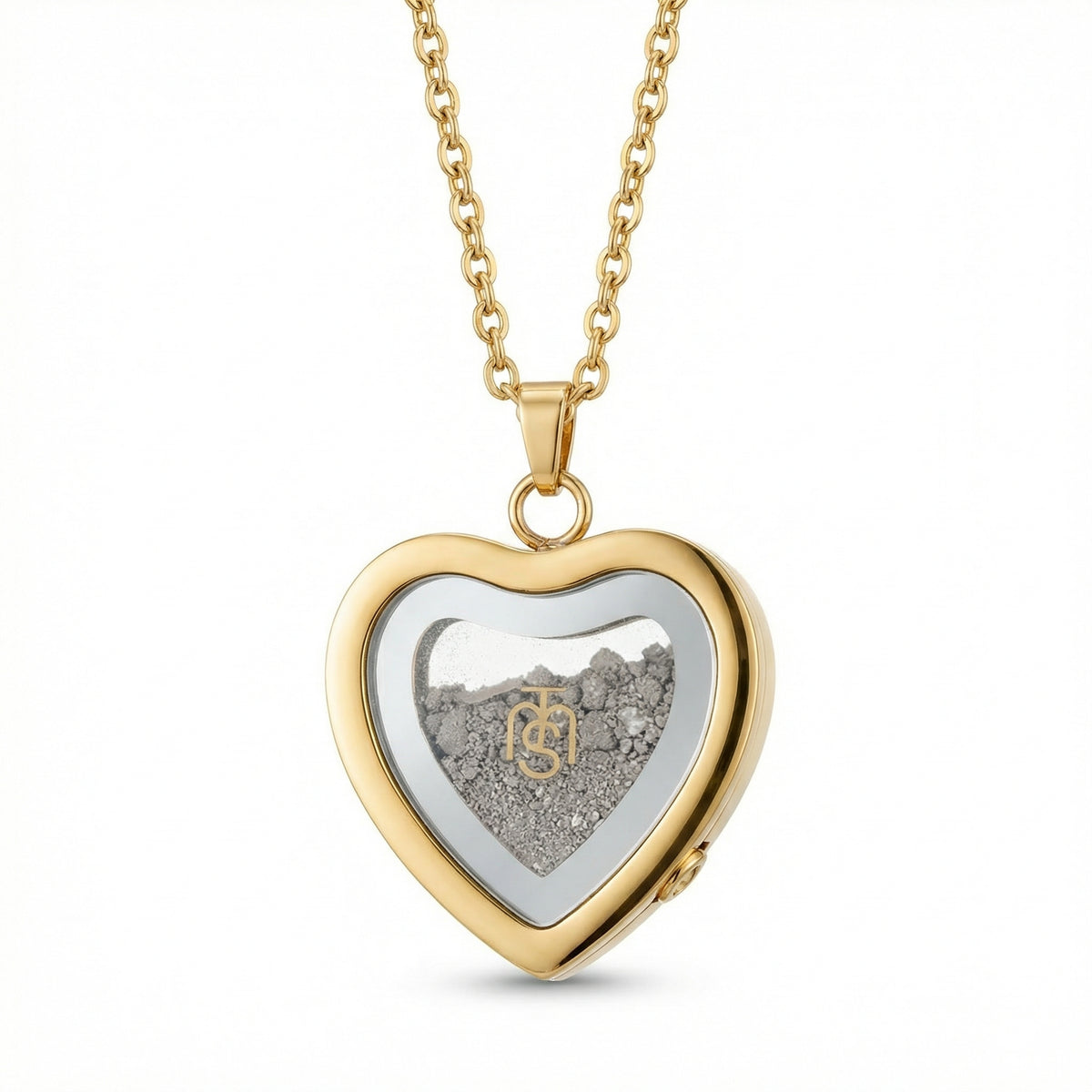Heart pendant holding authenticated Temple Mount soil
