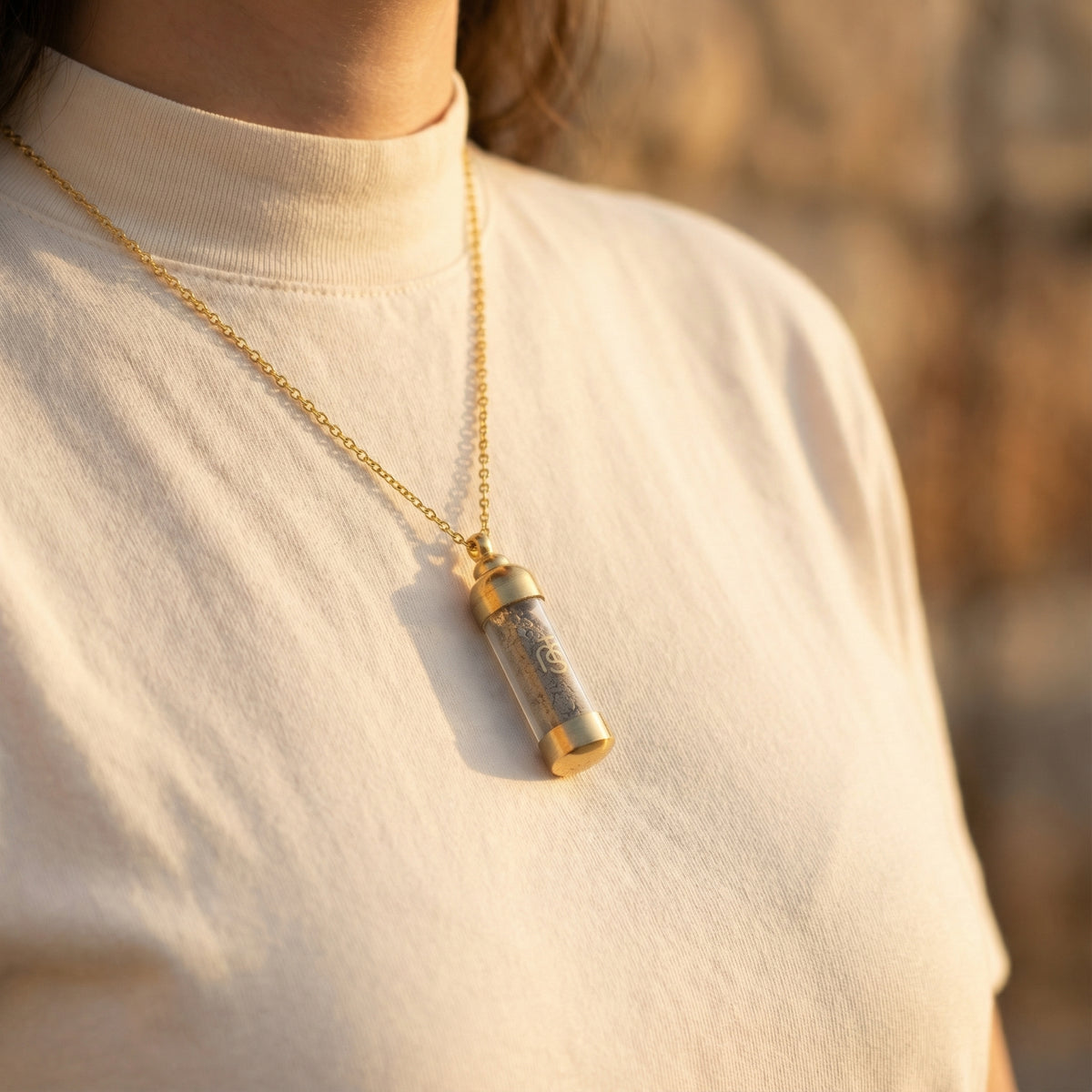 The Pendant of Eternal Faith holding authenticated Temple Mount soil