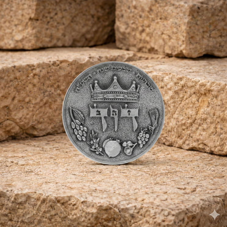 King David Half-Shekel Temple Coin
