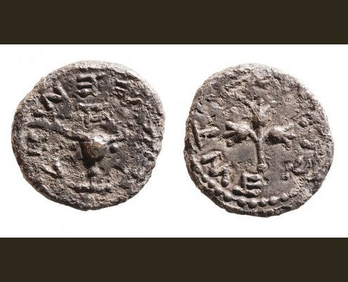 Silver half shekel from the First Jewish Revolt