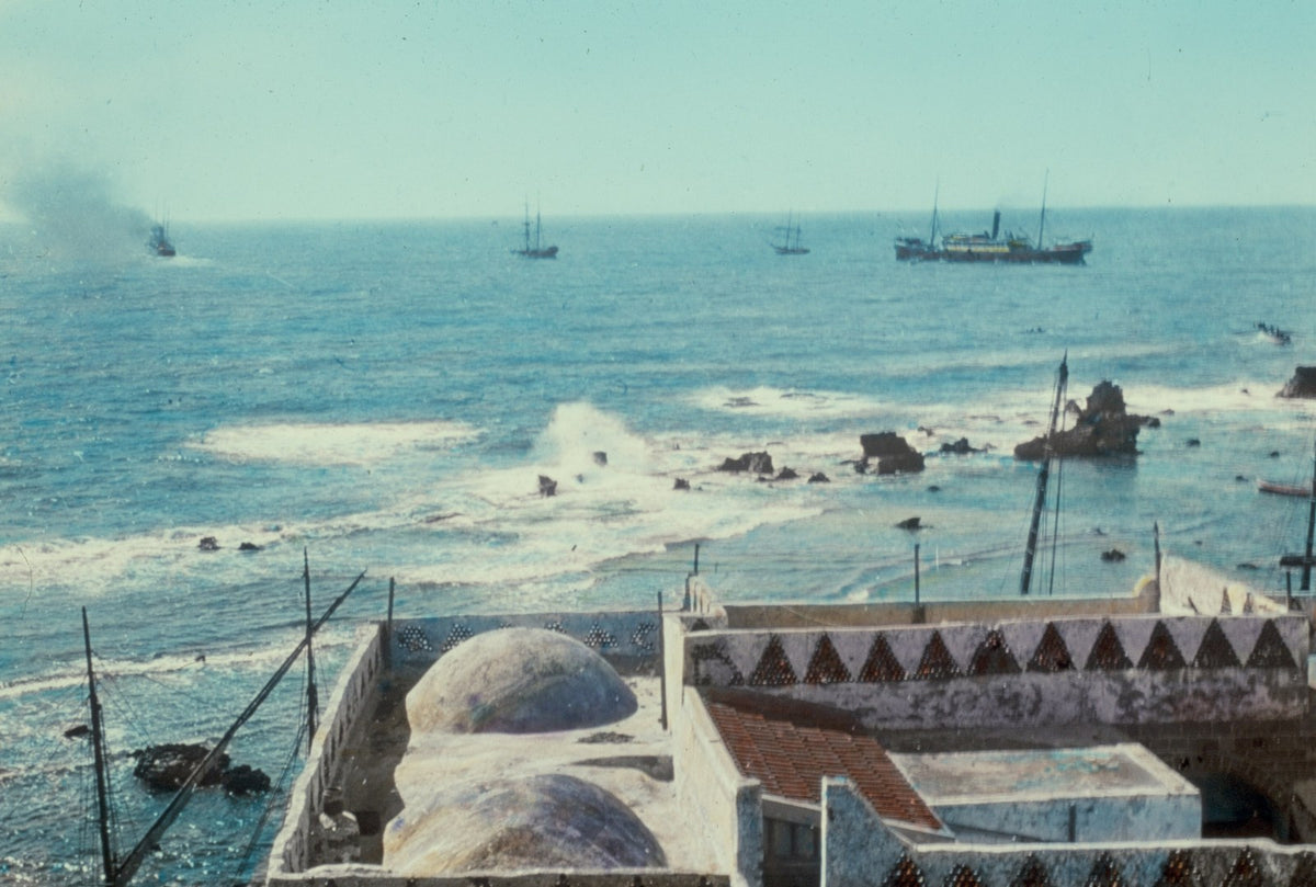 The sea at Jaffa, seen from the roof of the house shown to visitors as Simon the Tanner's, where Acts places Peter's vision