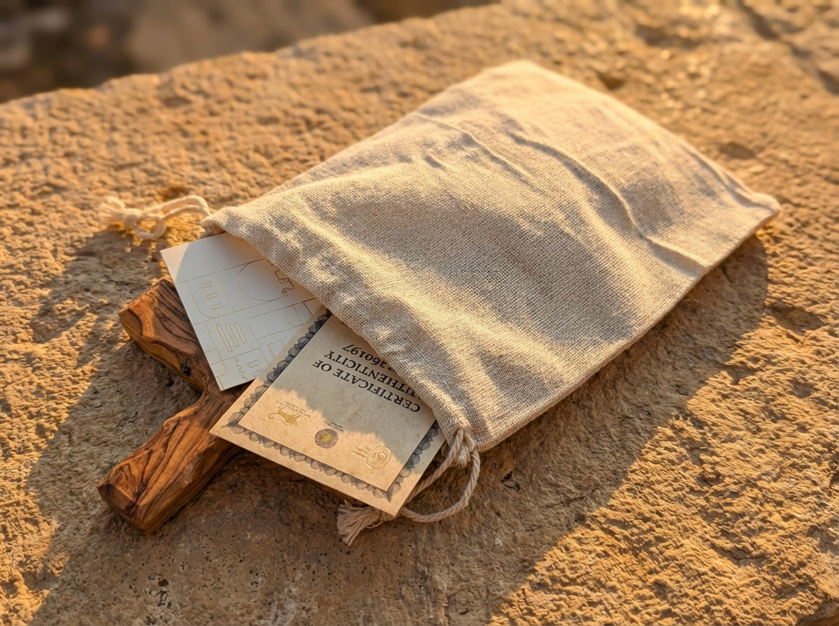 Three Olive Tree Crosses with Temple Mount soil capsules