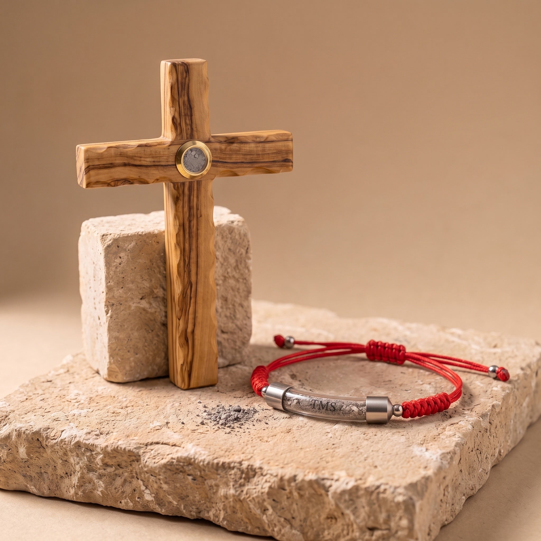 The Olive Tree Cross and Covenant Soil Bracelet bundle