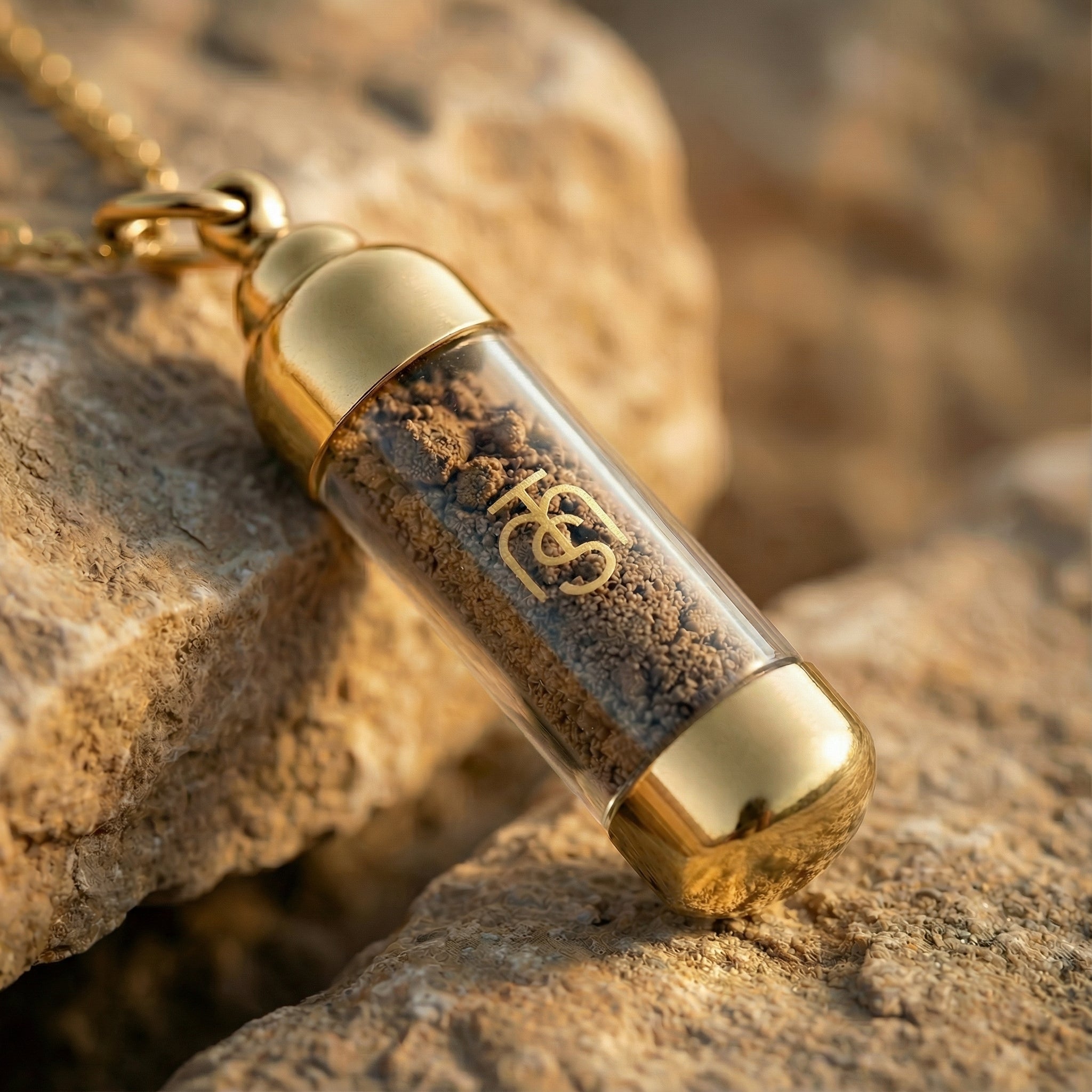 The Pendant of Eternal Faith holding authenticated Temple Mount soil