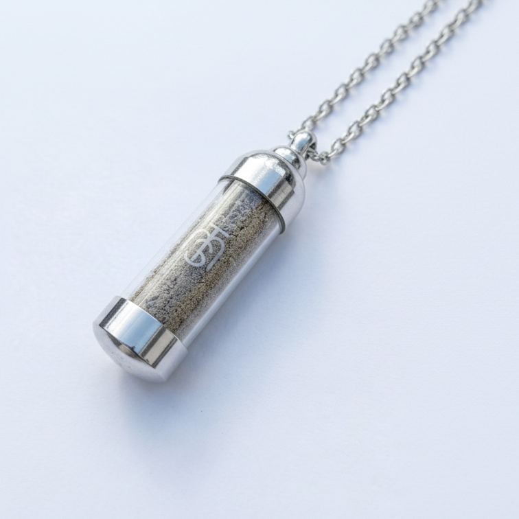 The Pendant of Eternal Faith holding authenticated Temple Mount soil
