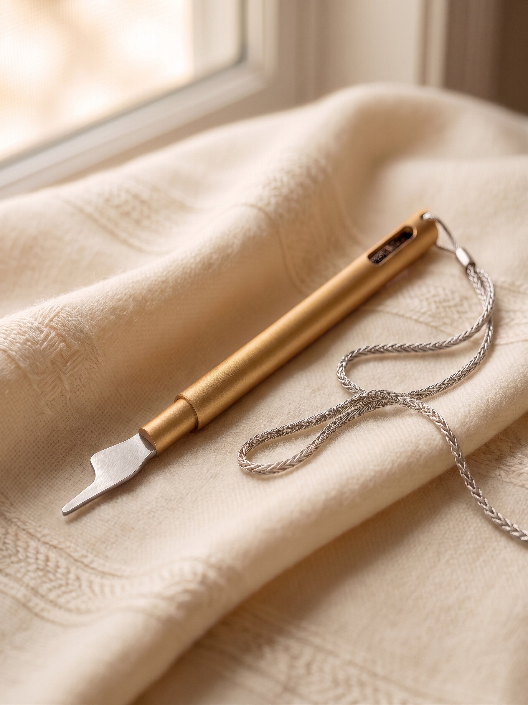 The Hand of the Scroll resting on a prayer shawl